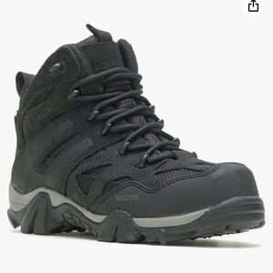 Wolverine Wilderness Waterproof Hiking Boots Composite Toe Black 10W Women’s